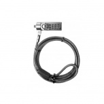 Klip Xtreme Bolt IV Candado de Combinación y Llave para Laptop, 2 Metros, Negro