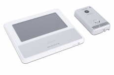Kocom Videoportero/Interfon KCVS701IP2WB, 7", Altavoz, Inalámbrico, Gris/Blanco