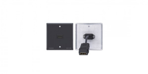 Kramer Placa para Pared WP-H1M(WP-HDMI1M)/US(W), 1 Puerto, 1 Pieza, Blanco