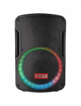 KSR Bafle MSA-7515CL, Bluetooth, Alámbrico/Inalámbrico, 100W RMS, 26.900W PMPO, USB, Negro/Rojo
