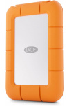 SSD Externo LaCie Rugged Mini SSD, 1TB, USB C, Naranja/Plata