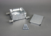 Legrand Caja de Piso 880M1, 1 Puerto, Gris Metálico