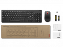 Kit de Teclado y Mouse Lenovo Essential Gen 2, Inalámbrico, RF Inalámbrico, Negro, Inglés - Imagen adicional 5