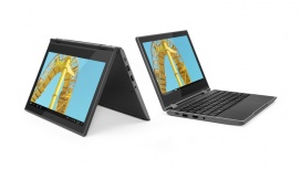 Laptop Lenovo 300e 2da Gen, 11.6" 1366x768 HD Táctil, Intel Celeron N4120, 4GB, 64GB eMMC, Windows 10 Pro, Español image