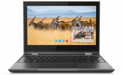 Laptop Lenovo 300e 2da Gen 11.6" HD, Intel Celeron N4120 1.10GHz, 4GB, 128GB SSD, Windows 10 Pro 64-bit, Inglés, Negro/Gris