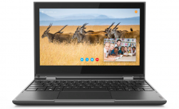 Laptop Lenovo 300e 2da Gen 11.6" HD, Intel Celeron N4120 1.10GHz, 4GB, 128GB SSD, Windows 10 Pro 64-bit, Inglés, Negro/Gris - Imagen del combo