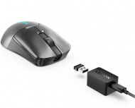 Mouse Gamer Ergonómico Lenovo M600S QI, Inalámbrico, Óptico, 19.000DPI, RF Wireless/Bluetooth/USB-C, Gris image