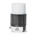 Leviton Tomacorriente 02433-000, 1 Enchufes, 480V, 20A, Negro