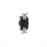Leviton Conector de Media Vuelta 02450-000, 20A, 277 - 480V, Negro