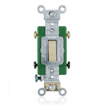 Leviton Apagador Palanca 3032-2I, 2 Vías, 30A, Marfil