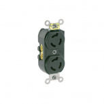 Leviton Tomacorriente 04550-000, 2 Enchufes, 250V, 15A, Negro