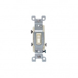 Leviton Apagador de Escalera Palanca 1453-ICP, 3 Vías, 15A, Marfil