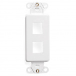 Leviton Placa para Pared 41642-W, 2 Puertos, 1 Pieza, Blanco