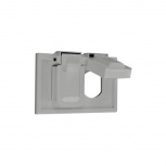 Leviton Placa para Pared 4976-GY, 2 Puertos, 1 Pieza, Gris