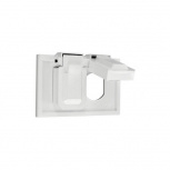 Leviton Placa para Pared 4976-W, 2 Puertos, 1 Pieza, Blanco