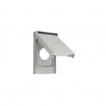 Leviton Placa para Pared 4980-GY, 1 Puerto, 1 Pieza, Gris