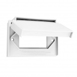 Leviton Placa de Pared para Intemperie 4996-W, 1 Puerto, Blanco