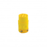 Leviton Clavija Recta, 520CV, 125V, 20A, Amarillo