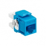 Leviton Jack de Red Cat6a, RJ-45, Azul