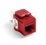 Leviton Jack Modular Quickport Categoría 6, Rojo