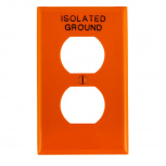 Leviton Placa para Pared 80703-IG, 2 Puertos, Naranja