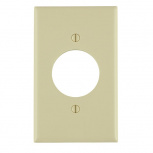 Leviton Placa de Pared 80720-I, 1 Puerto, Marfil