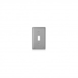 Leviton Placa para Pared 84001-A40, 1 Puerto, 1 Pieza, Plata