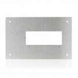 Leviton Brida de Montaje Empotrado para Leviton Serie B BSURG-FLG, 1 Puerto, 1 Pieza, Plata