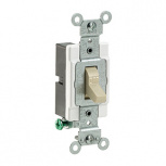 Leviton Interruptor de Palanca CS120-2I, 1 Vía, 20A, Marfil