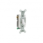 Leviton Apagador de Palanca CS315-2W, 3 Vías, 15A, 120/277V, Blanco