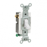 Leviton Apagador de Palanca CS315-2W, 3 Vías, 15A, 120/277V, Blanco