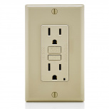 Leviton Tomacorriente GFNT1-I, 2 Enchufes, 125V, 15A, Marfil
