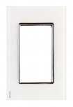 Leviton Placa para Pared L00-26000-CB3, 1 Puerto, 1 Pieza, Blanco