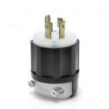 Leviton Clavija de Media Vuelta, 20A, 347 - 600V, Nema L20-20P, Negro/Blanco