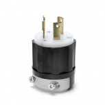 Leviton Clavija de Media Vuelta, 30A, 277V, Nema L7-30P, Negro/Blanco