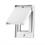 Leviton Tapa de Protección para Enchufes Exteriores, Blanco