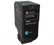 Tóner Lexmark  74C4HC0 Alto Rendimiento Cian, 12.000 Páginas