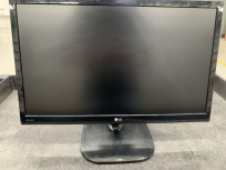 Monitor LG 22MP48HQ LED 21.5", 1920x1080 Full HD, 76Hz, HDMI, Negro ― Equipo usado en oficina con detalles esteticos.