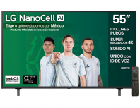 LG Smart TV NanoCell 55NANO80ASA 55", 4K Ultra HD, Negro