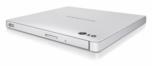 LG GP65NW60 Quemador de DVD Portátil, DVD-R 8x, CD 24x, USB 2.0, Externo, Blanco