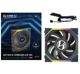 Ventilador Lian Li Uni Fan SL Wireless LCD 120, 120mm, 1900RPM, ARGB, Negro - Imagen adicional 1