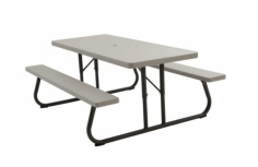 Lifetime Mesa Plegable de Picnic 22119, 182.9 x 76.2cm, Blanca