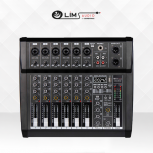 Lim Audio Mezcladora Digital MIX-8PCD, 8 Canales, 16-bit, Bluetooth, USB, Entrada XLR 8W