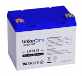 LinkedPRO Batería para Alarma LK3512, 12V, 35A, 35Ah, Salida 12V