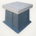 LinkedPRO Caja para Piso LP-AP-30X30X45, 1 Pieza, Gris