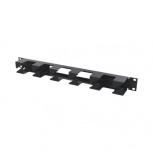 Linkedpro Organizador de Cables Horizontal 19”, 1U, Negro