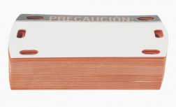 LinkedPRO Etiqueta Autolaminada LP-EAL, Negro/Naranja, 25 Etiquetas