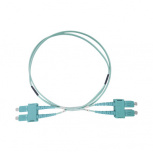 LinkedPRO Cable Fibra Óptica Multimodo OM3 SC Macho - SC Macho, 3 Metros, Aqua