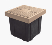 Linkedpro Registro Eléctrico para uso Peatonal LP-RE-60X60X40, Beige/Negro