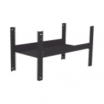 LinkedPRO Charola de Fijación Lateral 2U, hasta 30Kg, Negro